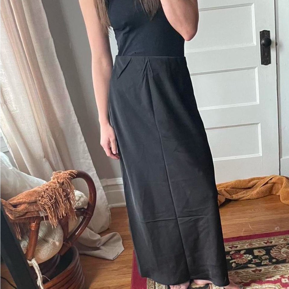 Elegant Black Maxi Skirt